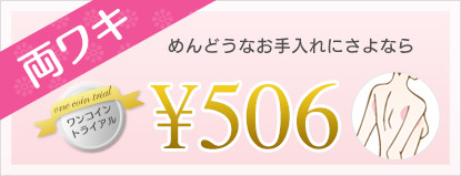 両ワキ めんどうなお手入れにさよなら ¥378