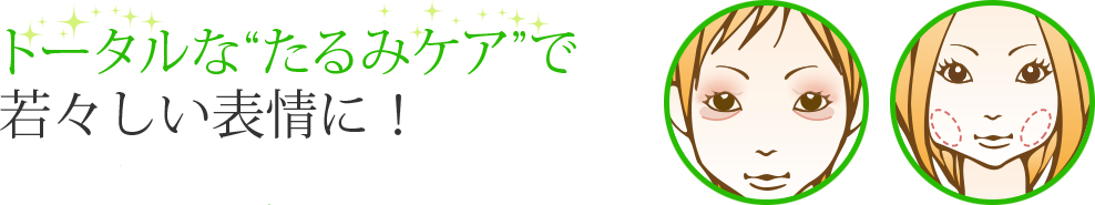 トータルなたるみケアで若々しい表情がよみがえる！